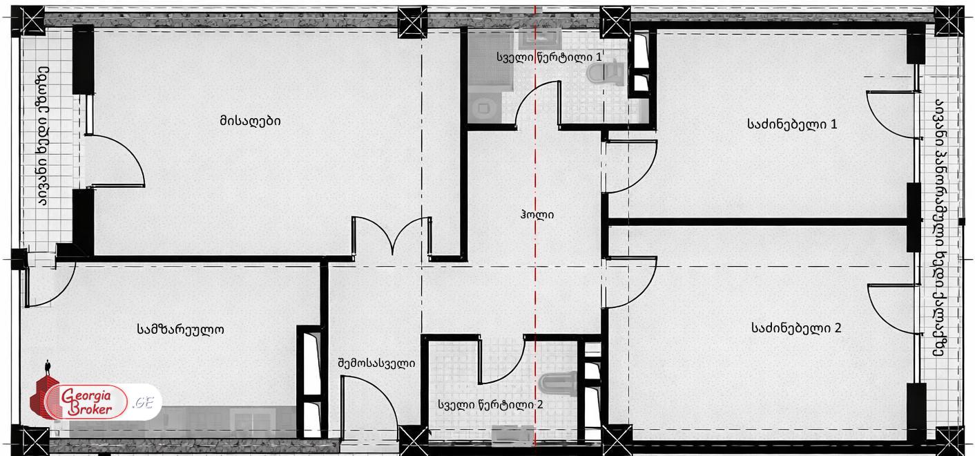 იყიდება ახალი აშენებული 4 ოთახიანი ბინა